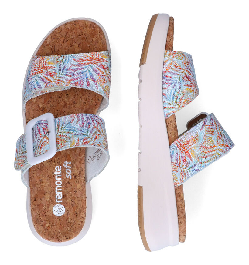 Remonte Blauwe Slippers in leer (306818)