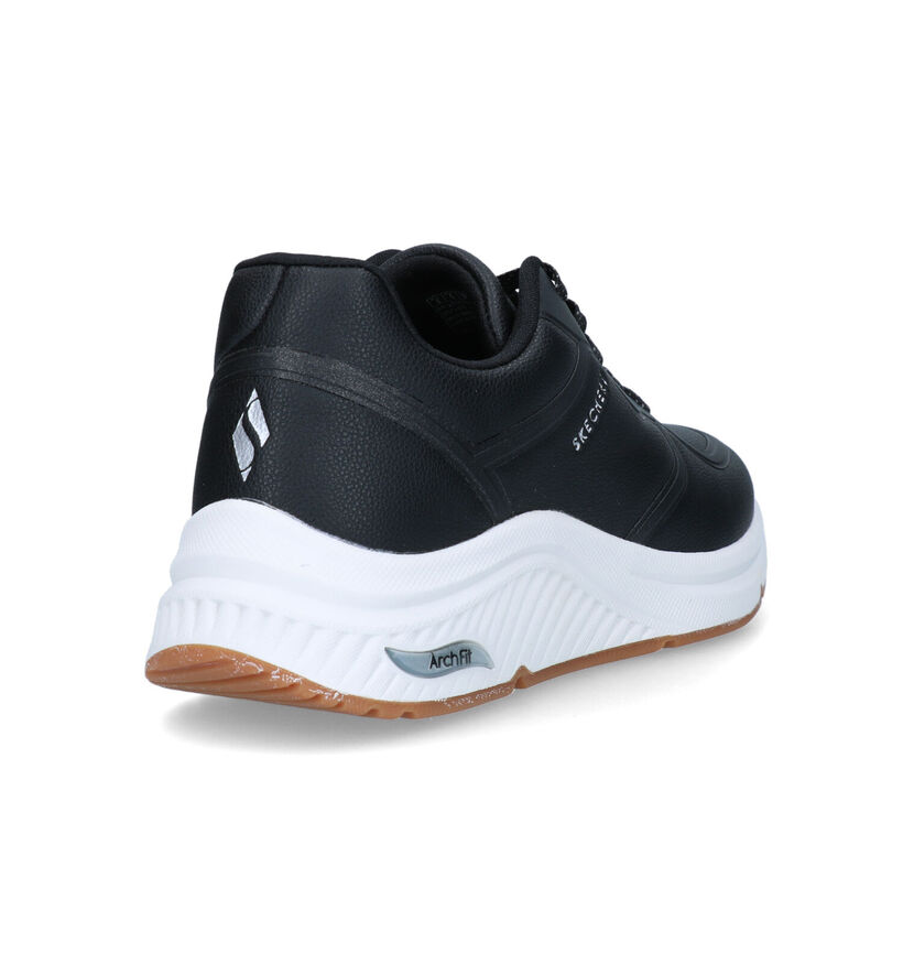 Skechers Arch Fit S-Miles Zwarte Sneakers voor dames (326239) - geschikt voor steunzolen