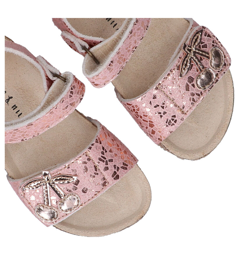 Milo & Mila Roze Sandalen in kunstleer (287631)