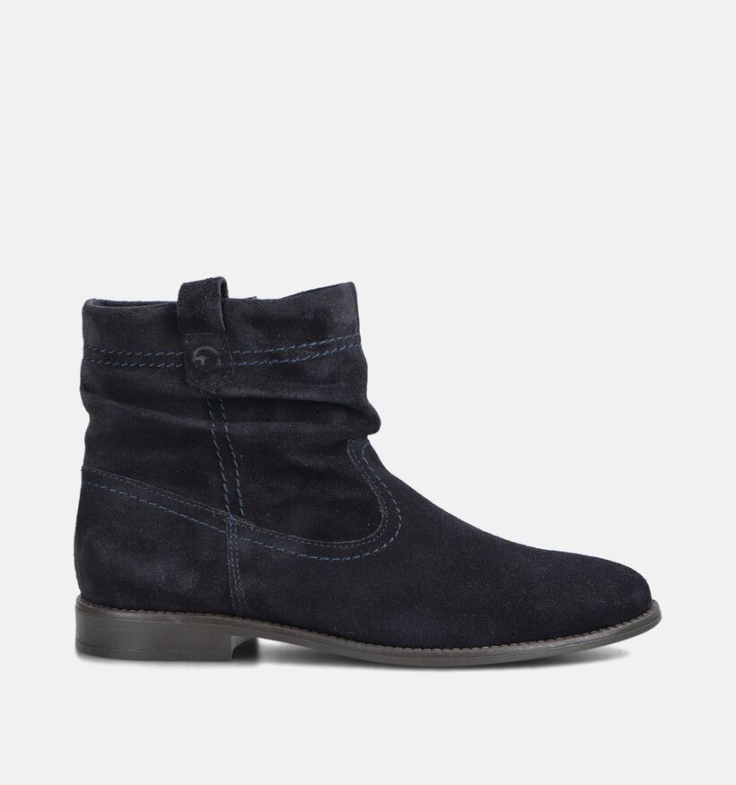 Tamaris Bottines plates en Bleu foncé pour femmes (362763)