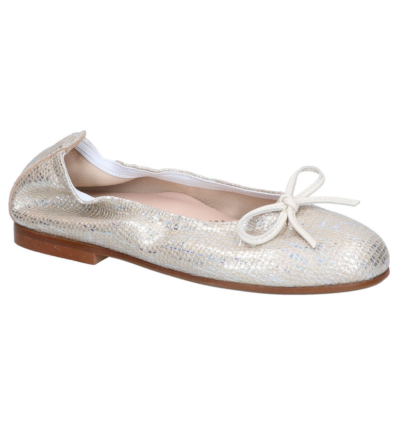 Beberlis Gouden Ballerina's in leer (271458)