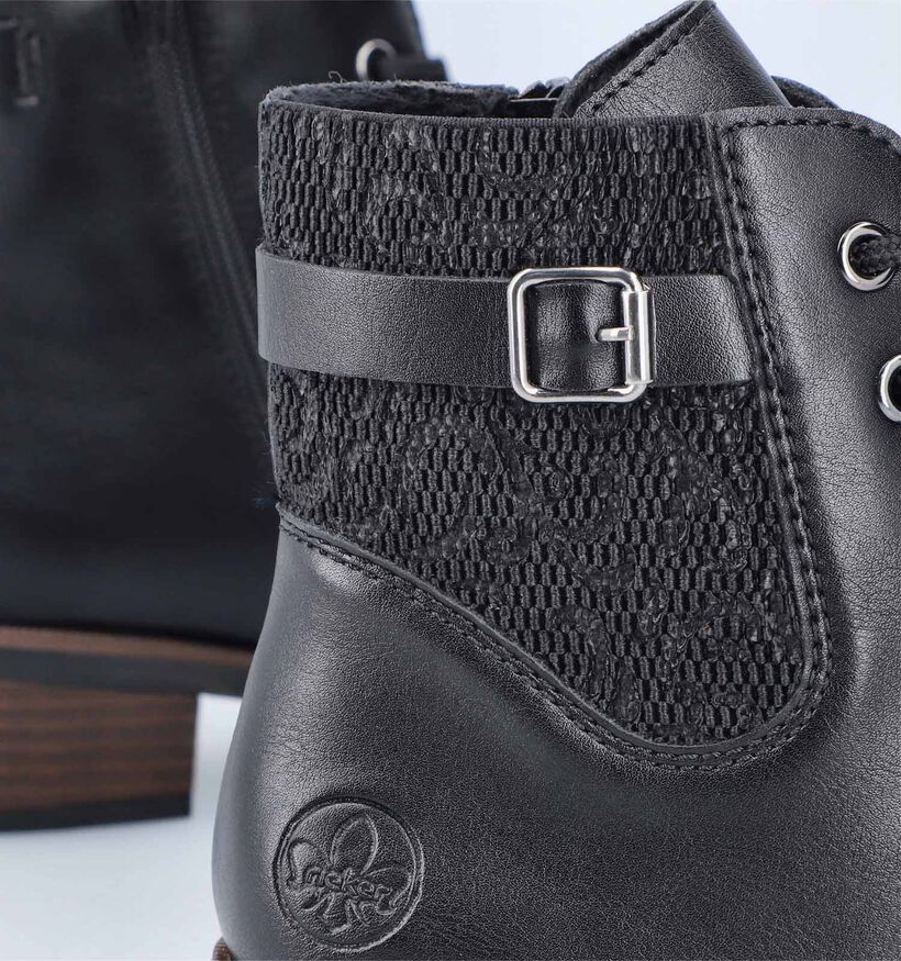 Rieker Bottines à lacets en Noir pour femmes (347419)