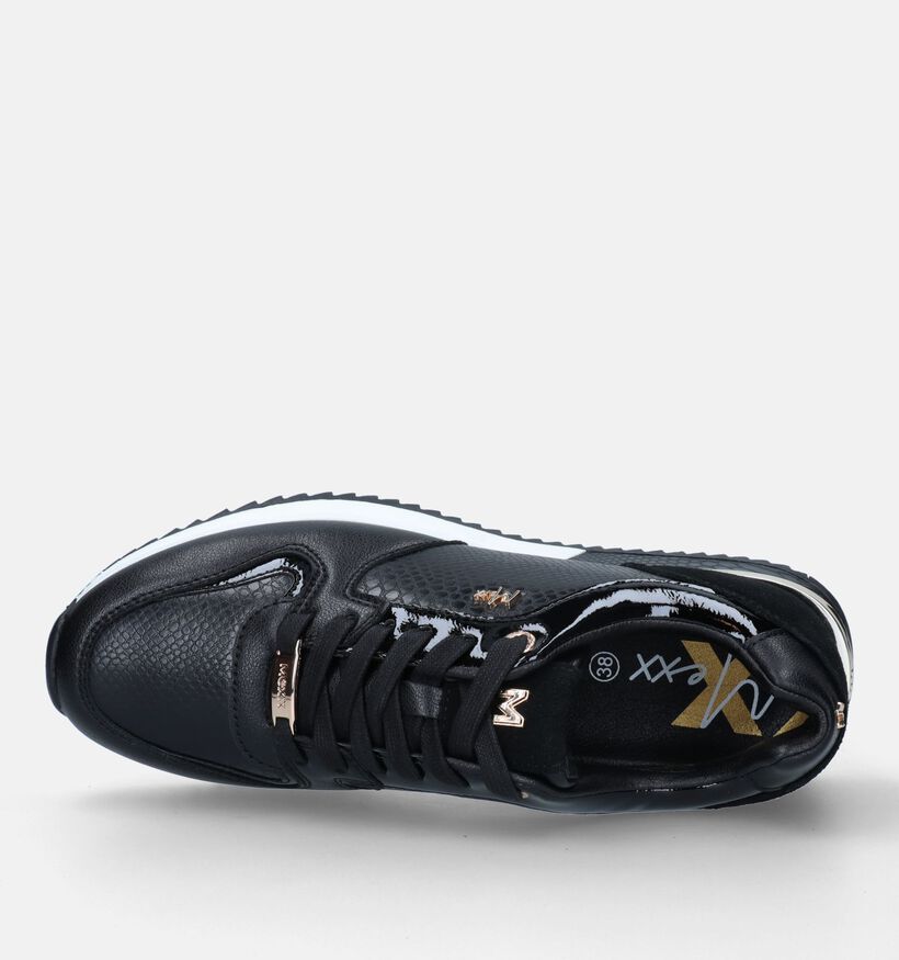 Mexx Fleur Zwarte Sneakers voor dames (328110) - geschikt voor steunzolen