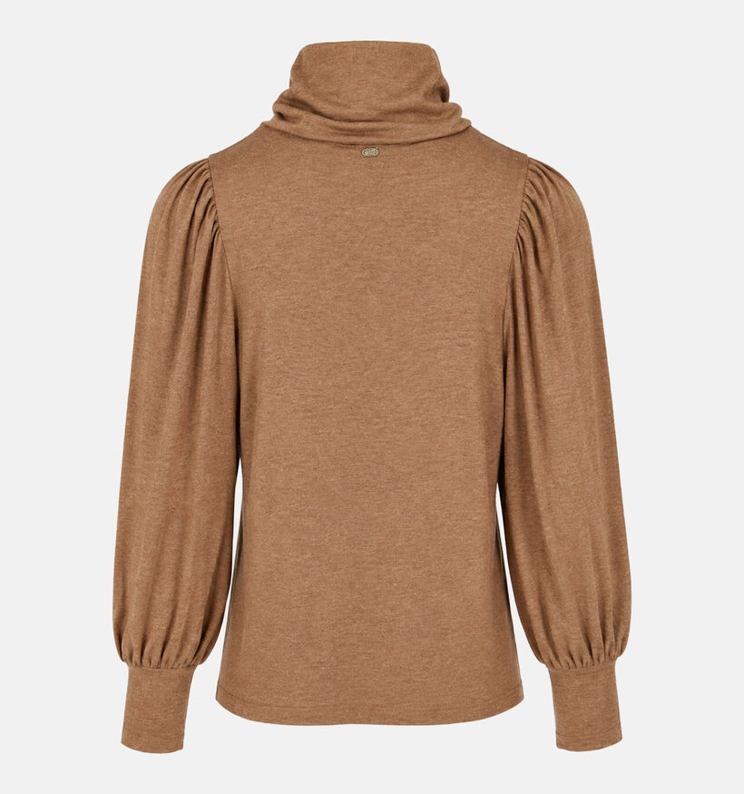 Minuit Douze Elycia Bruine T-shirt met Lange Mouwen voor dames (381866)