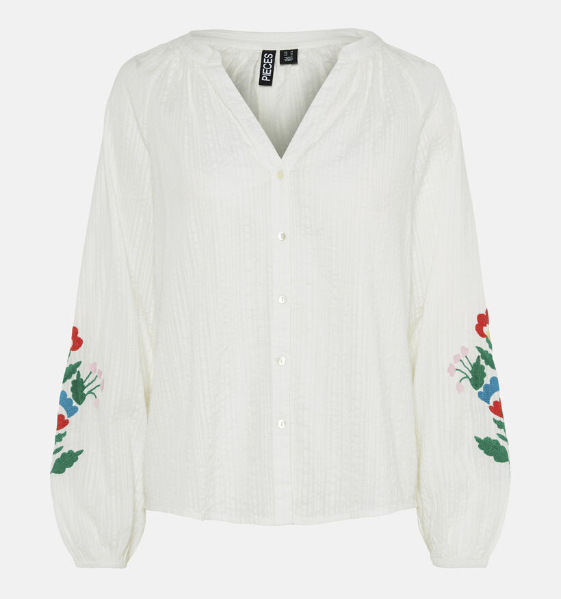 Pieces Sikka Blouse en Écru pour femmes (352457)