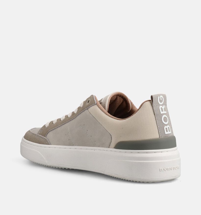 Bj&ouml;rn Borg Baskets basses en Beige pour hommes (369026) - pour semelles orthop&eacute;diques