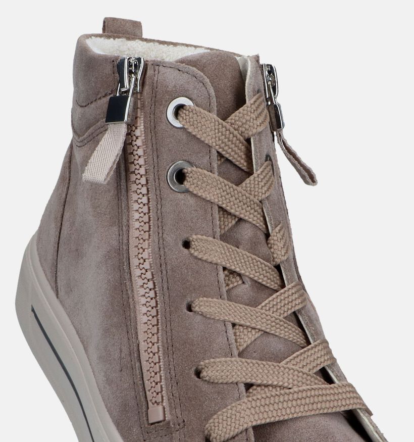 Ara Courtyard 2.0 Baskets en Taupe pour femmes (328809) - pour semelles orthopédiques