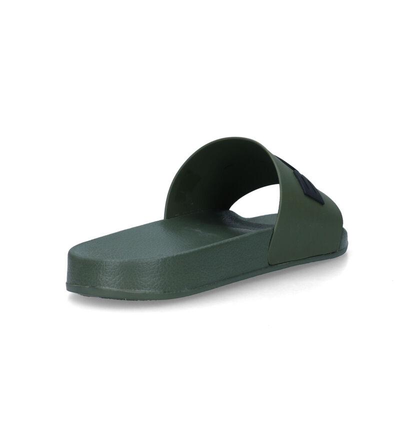 Björn Borg Knox Claquettes de piscine en Vert Kaki pour hommes (333574)