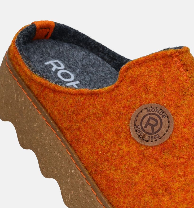 Rohde Foggia Oranje Pantoffels voor steunzolen voor dames (349319) - geschikt voor steunzolen