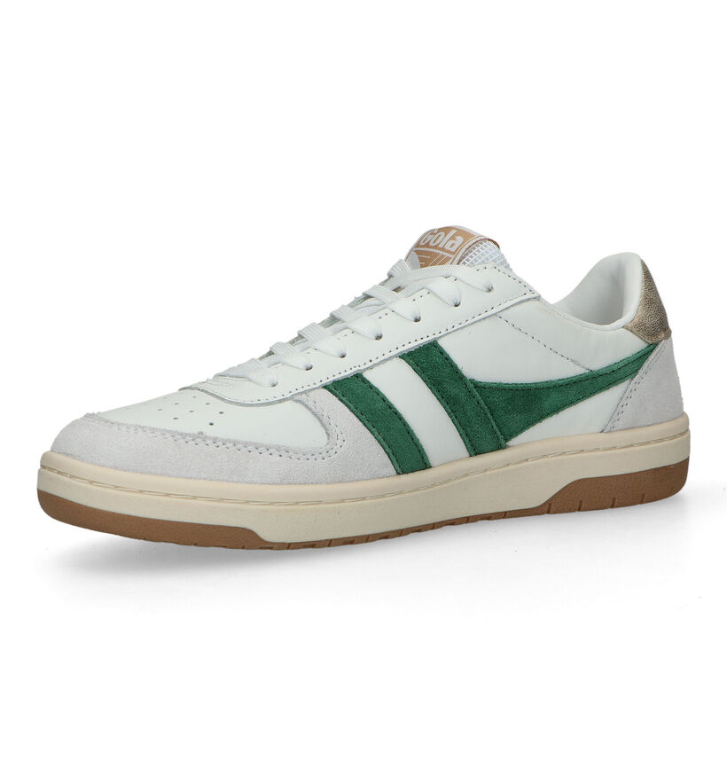 Gola Hawk Witte Sneakers voor dames (320590) - geschikt voor steunzolen