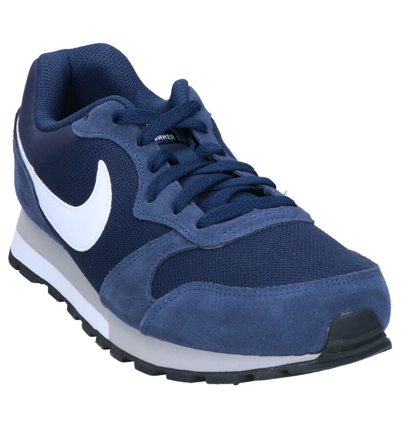Nike MD Runner Sneakers en Bleu en daim (266539)