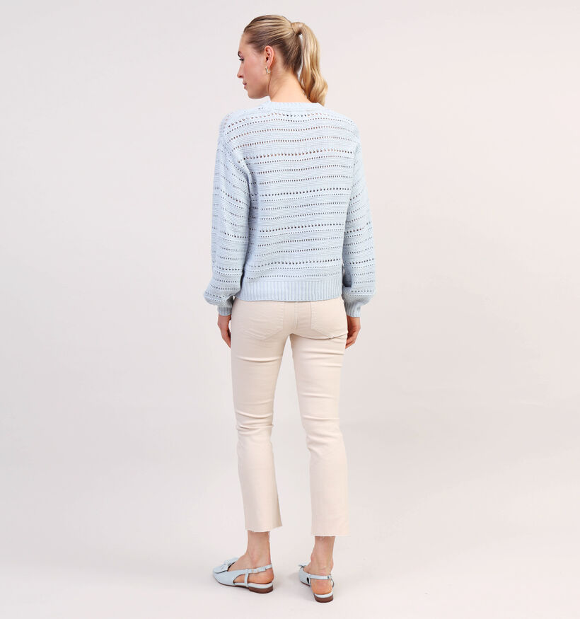 Pieces Molly Pull tricoté en Bleu pour femmes (351084)
