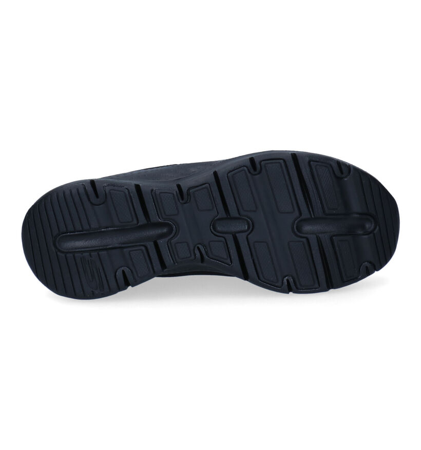 Skechers Arch Fit Baskets en Noir pour femmes (301562) - pour semelles orthopédiques