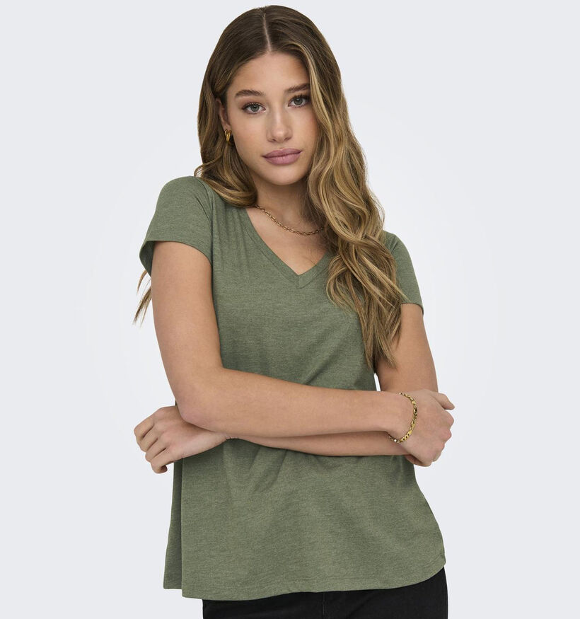 JDY Dalila T-shirt en Vert pour femmes (341112)