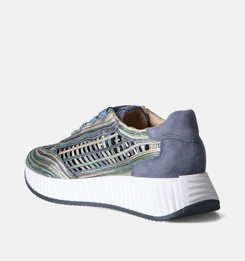 Softwaves Blauwe Veterschoenen voor dames (357248) - geschikt voor steunzolen