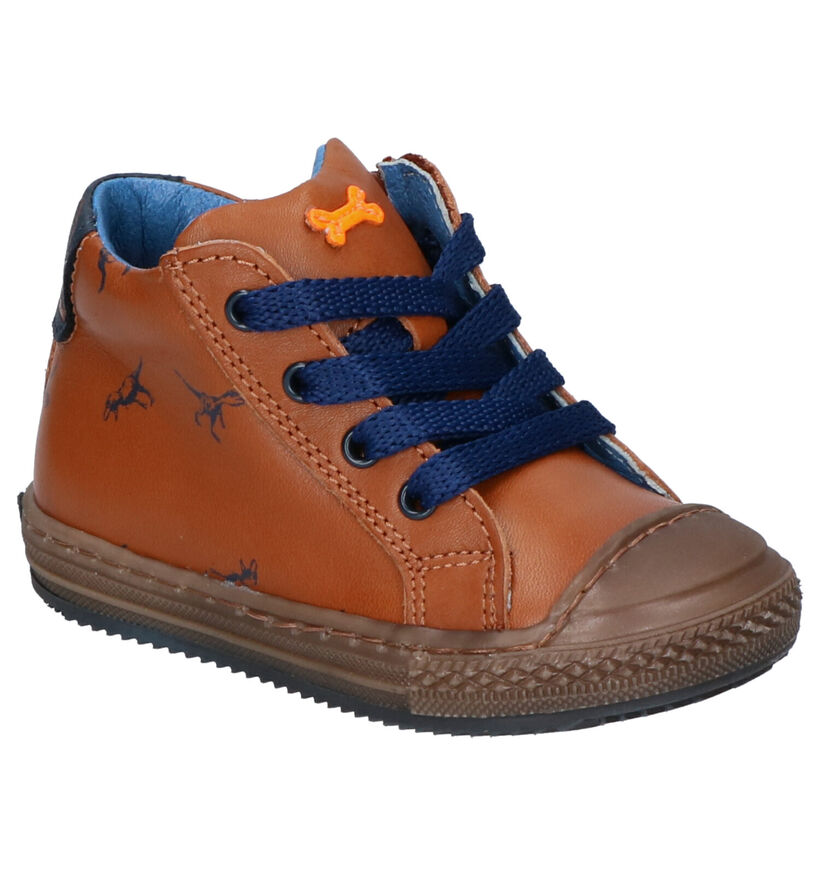 STONES and BONES Vome Bottines en Bleu en cuir (295168)