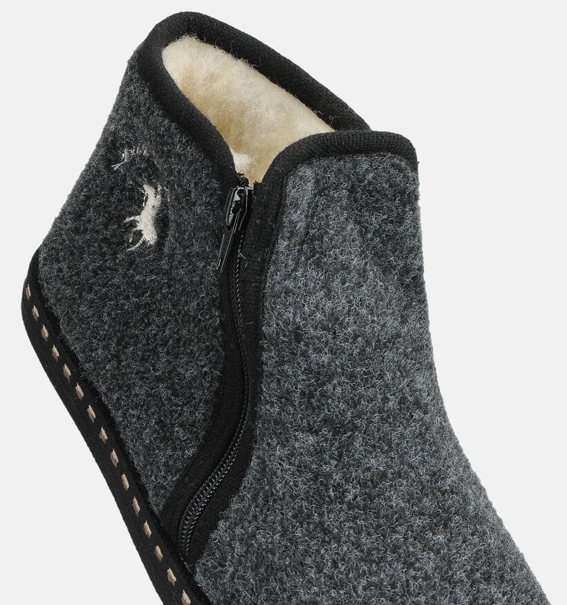 Hush Puppies Douvent Donkergrijze Gesloten Pantoffels voor heren (361629)
