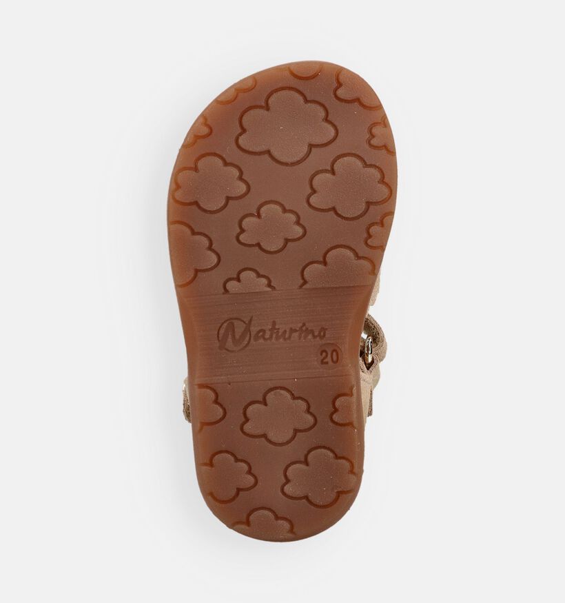 Naturino Maya Embr Suede Beige Babysandalen voor meisjes (371572)