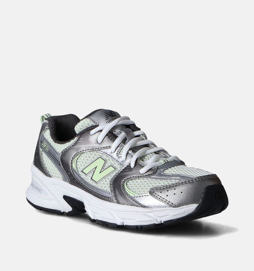 New Balance GR 530 Baskets en Vert pour filles (361473) - pour semelles orthopédiques