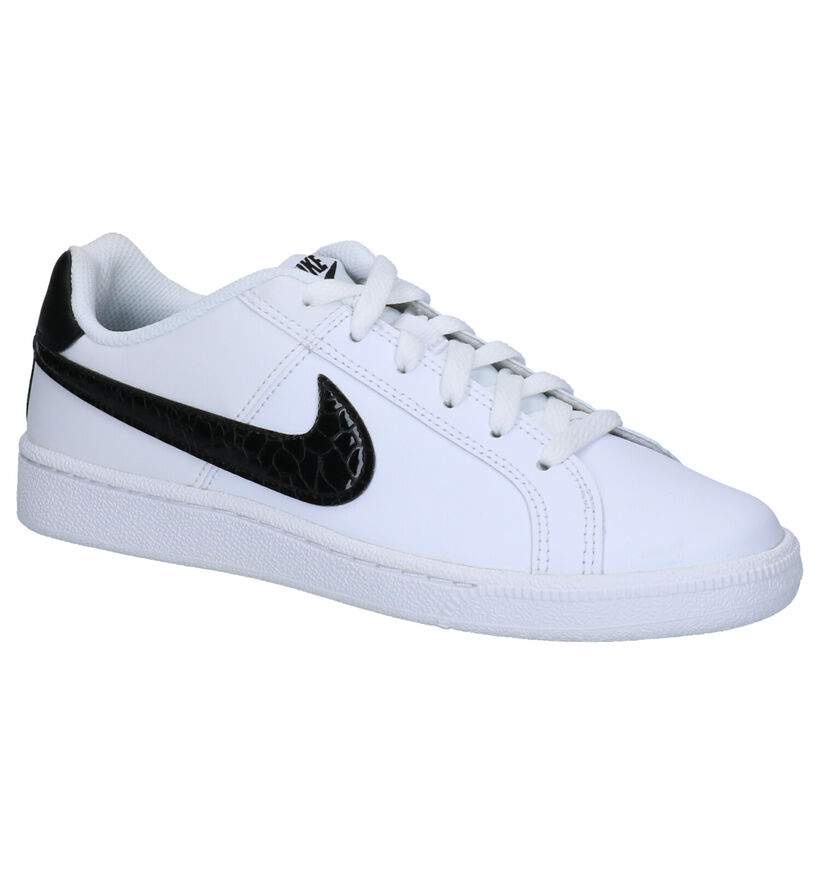 Nike Court Royale Baskets en Blanc en cuir (261698)