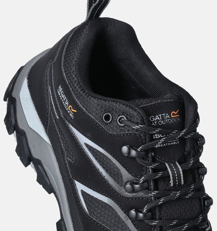 Regatta Holcombie III Low Zwarte Waterdichte Wandelschoenen voor heren (352351) - geschikt voor steunzolen