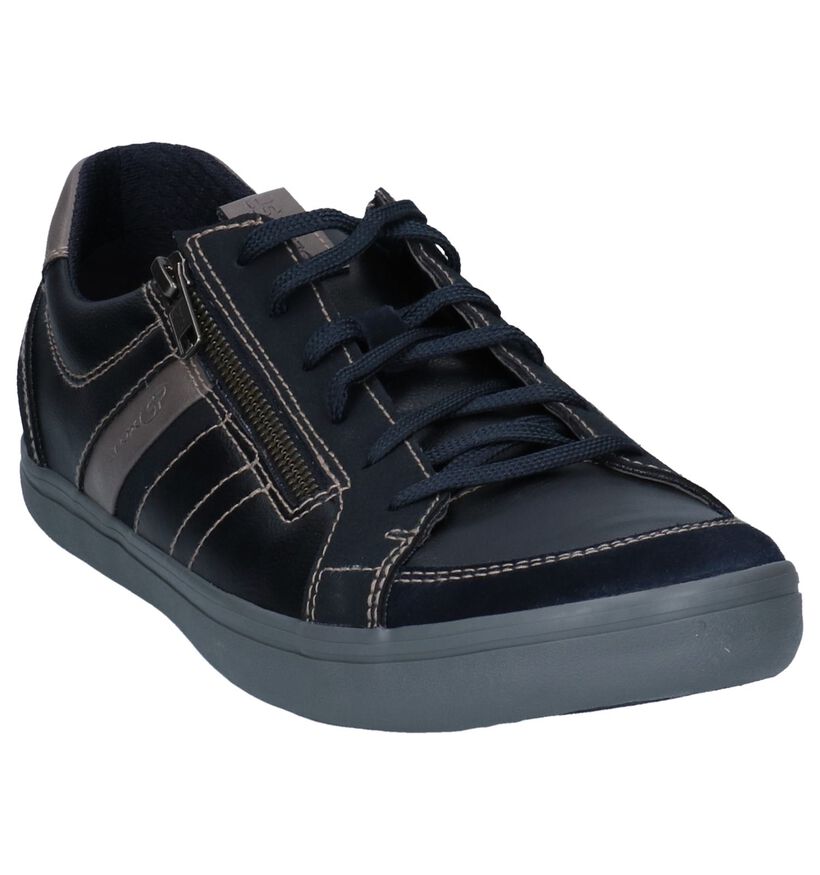 Geox Halver Chaussures Basses en Bleu en simili cuir (251605)