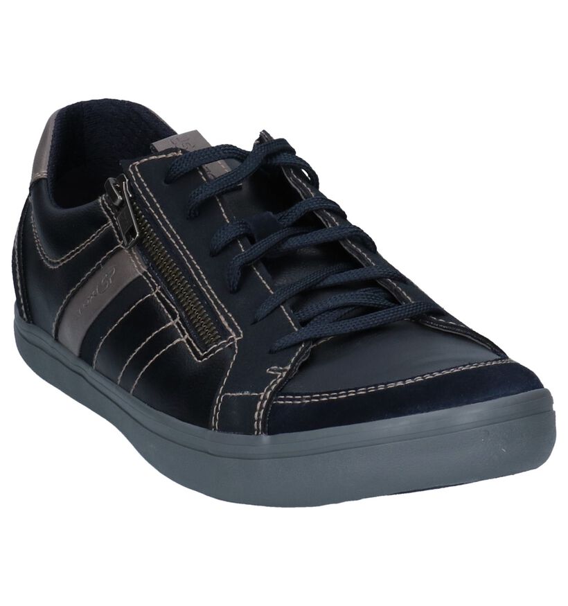 Geox Halver Donkerblauwe Casual Schoenen in kunstleer (251605)