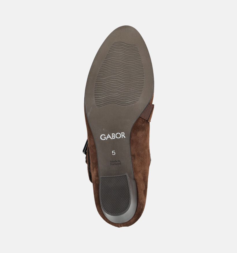 Gabor Chaussures plates en Marron pour femmes (378259)