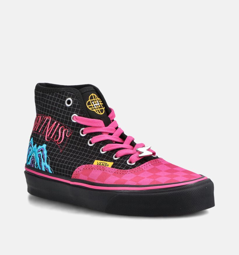 Vans Authentic Hi 2.0 x KPop Demon Hunters Zwart/Multi Sneakers voor jongens, meisjes (381690)