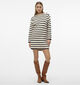Vero Moda Saba Witte/Zwarte Jurk met Strepenprint voor dames (361188)