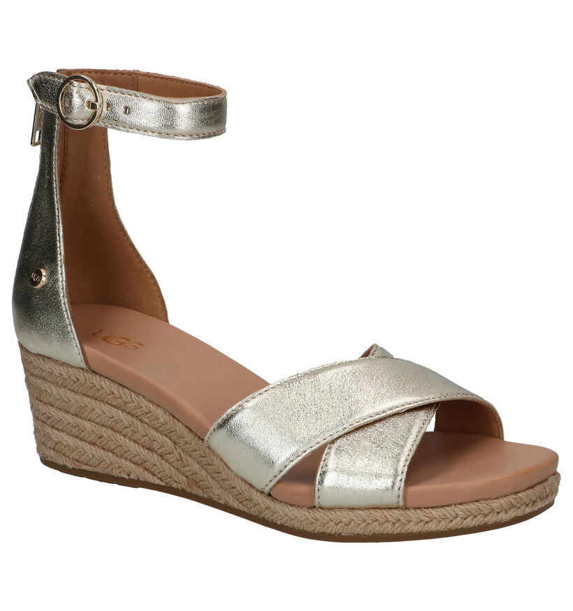 Ugg Eugenia Gouden Sandalen in leer (285508)