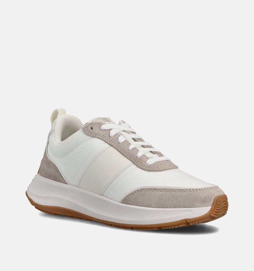 FitFlop Mode Flow Flatform Ecru Sneakers voor dames (361452) - geschikt voor steunzolen