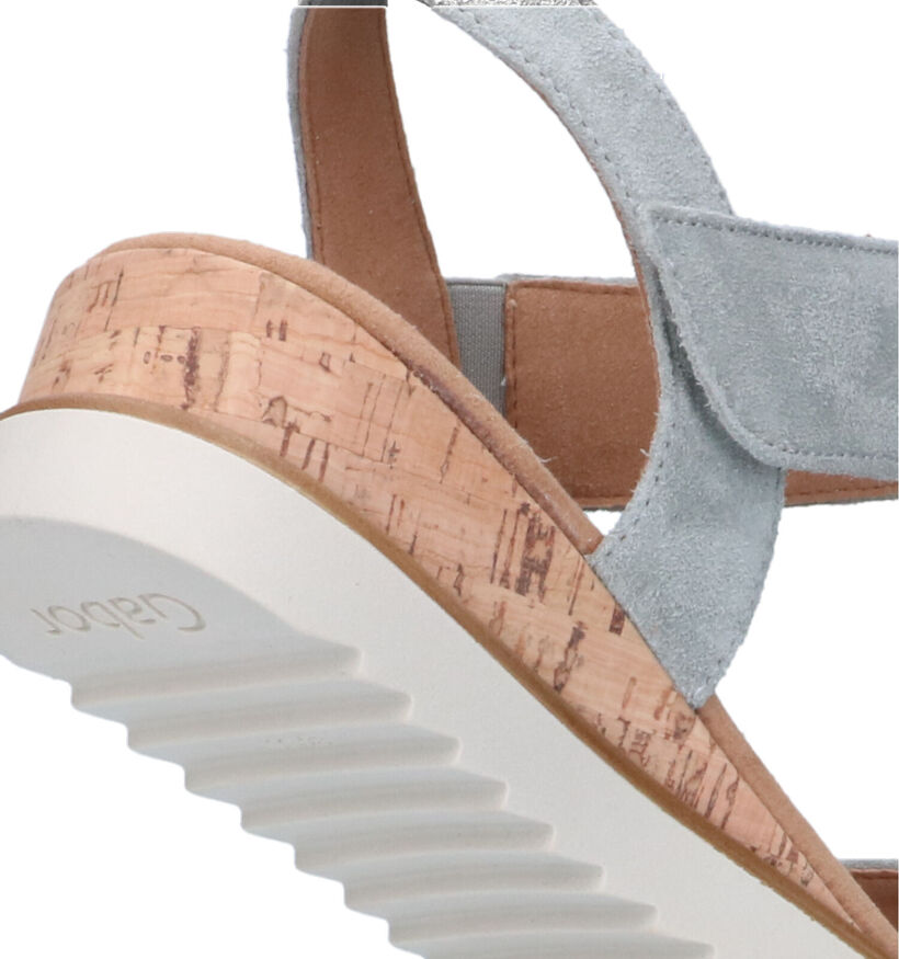 Gabor Comfort Blauwe Sandalen Met Sleehak voor dames (323123)