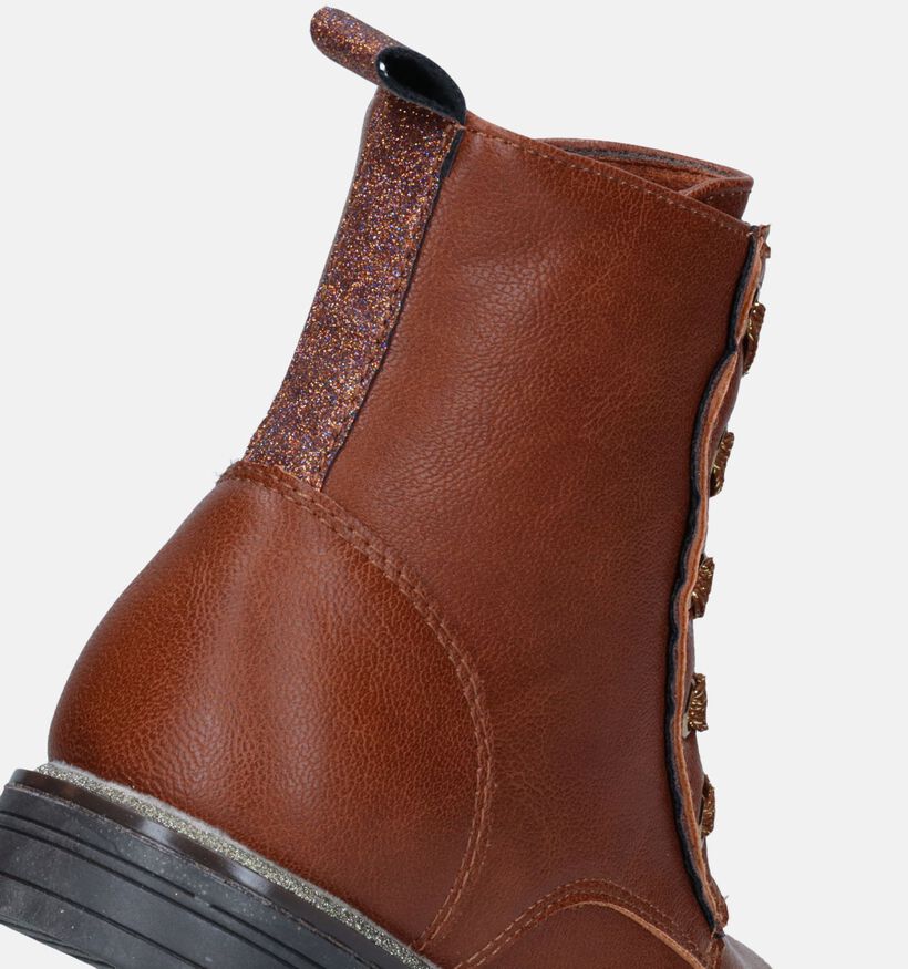 Milo & Mila Cognac Bottines voor meisjes (329491)