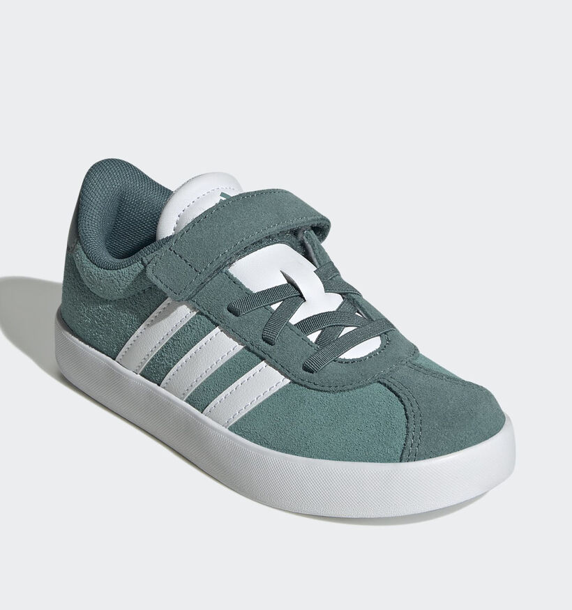 adidas VL Court 3.0 Groene Sneakers voor jongens (365347) - geschikt voor steunzolen
