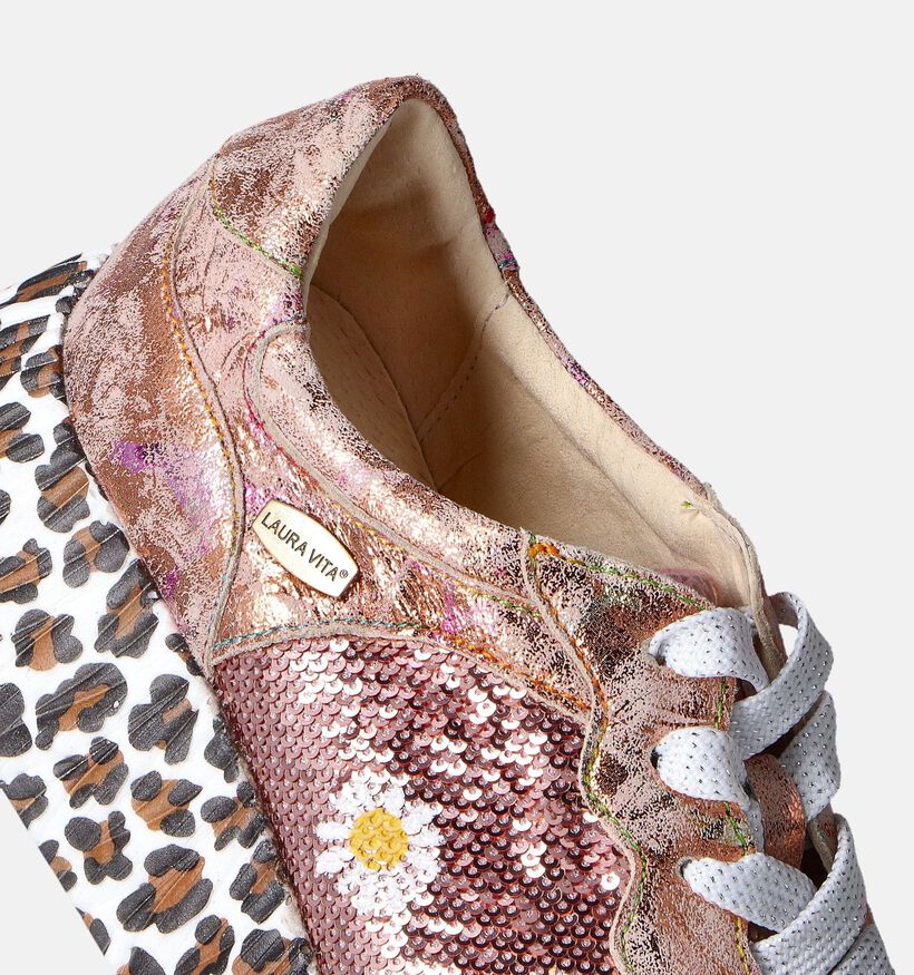 Laura Vita Nikito Bronze Sneakers voor dames (365024) - geschikt voor steunzolen