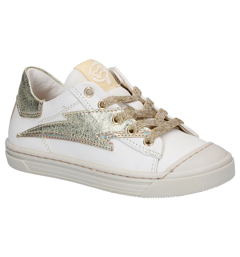 STONES and BONES Maral Ecru Veterschoenen in leer (287891)