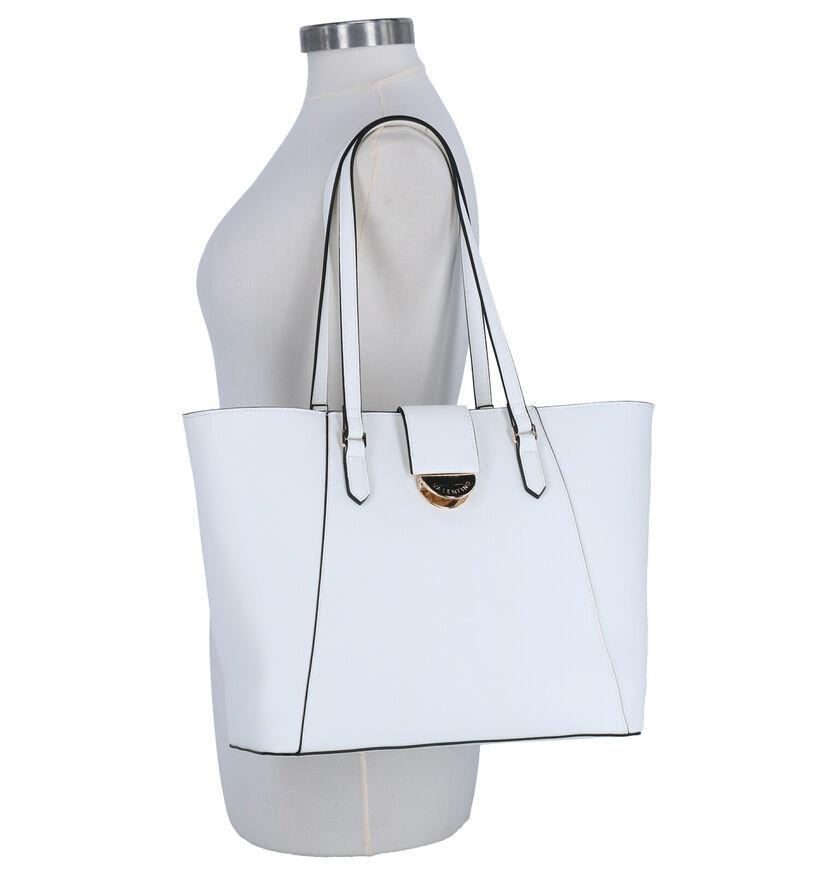 Valentino Handbags Falcor Witte Shopper Tas in kunstleer (275771)