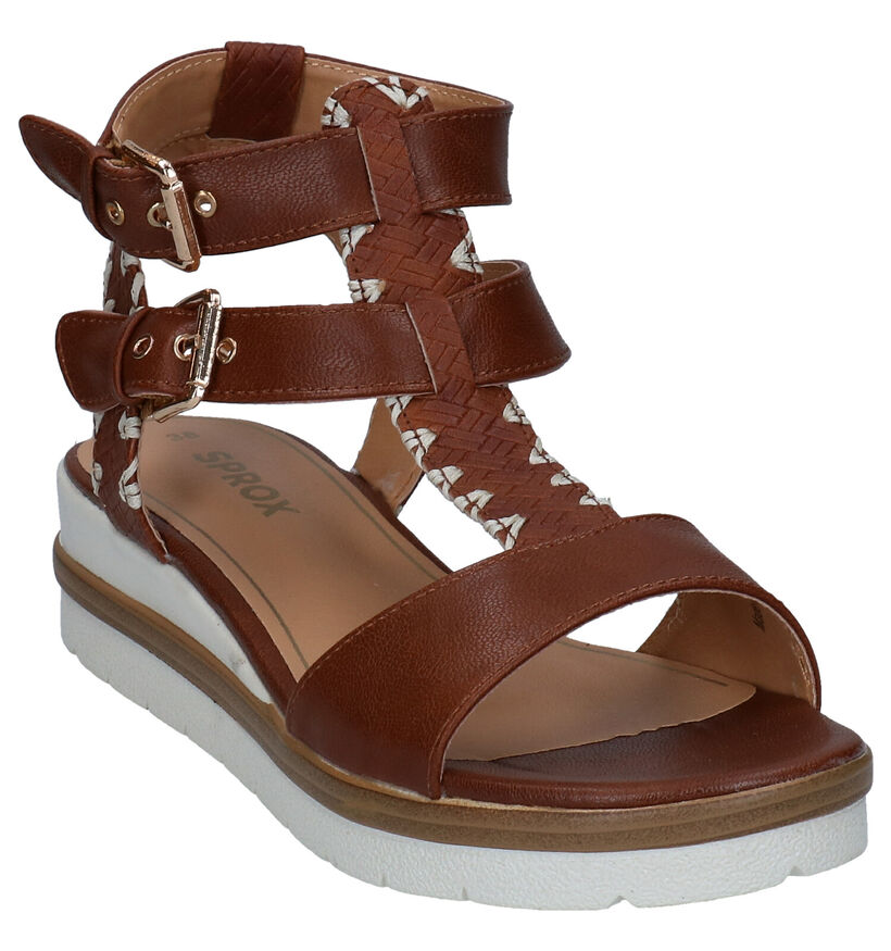 Sprox Cognac Sandalen voor dames (292584)