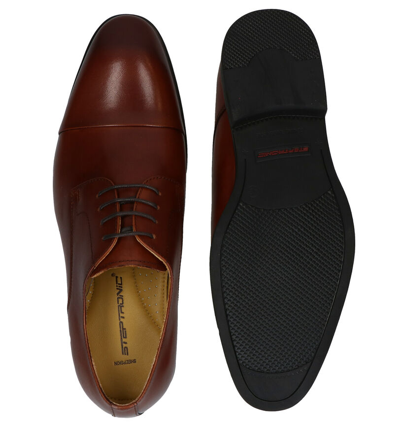 Steptronic Franco Cognac Veterschoenen in leer (283671)