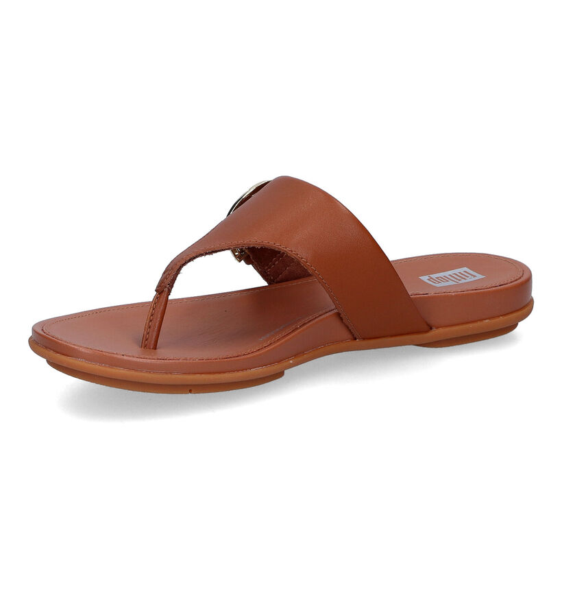 FitFlop Graccie Zwarte Teenslippers in leer (304869)