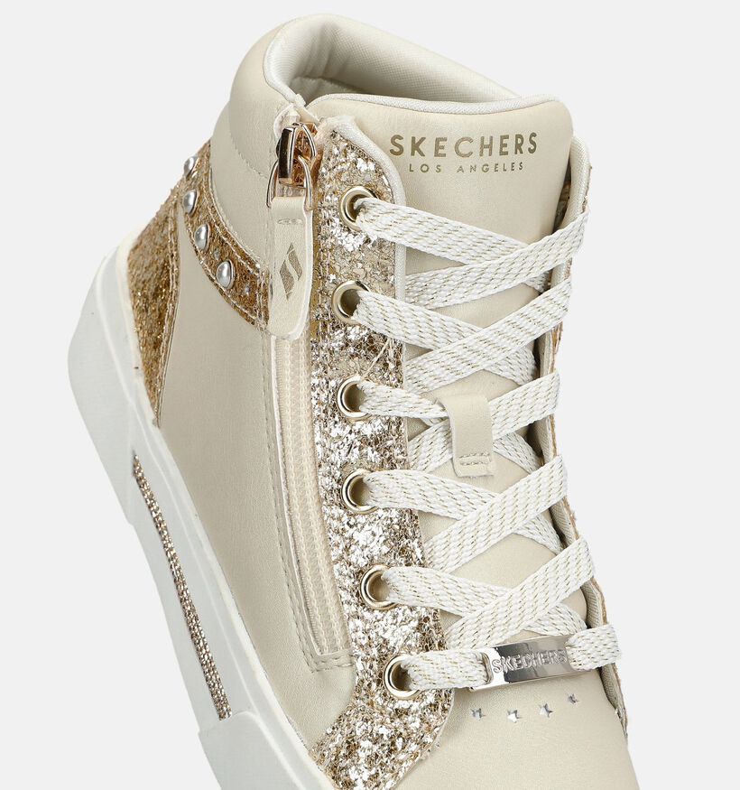 Skechers Aura LX Gouden Sneakers met Veter en Rits voor meisjes (376831) - geschikt voor steunzolen