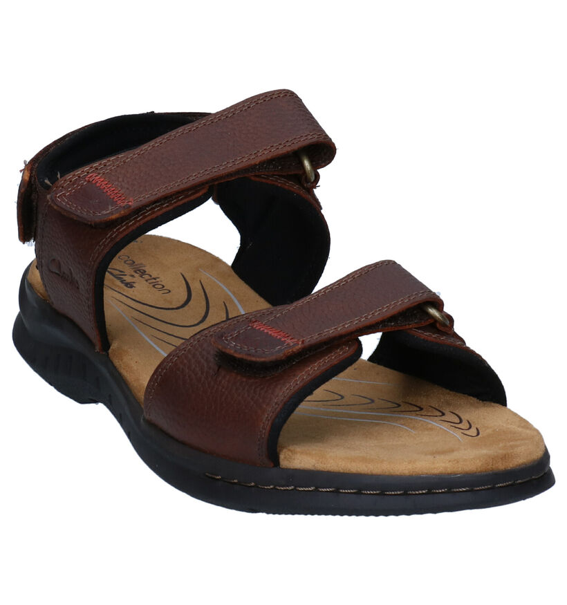 Clarks Hapsford Creek Bruine Sandalen in leer (304490)