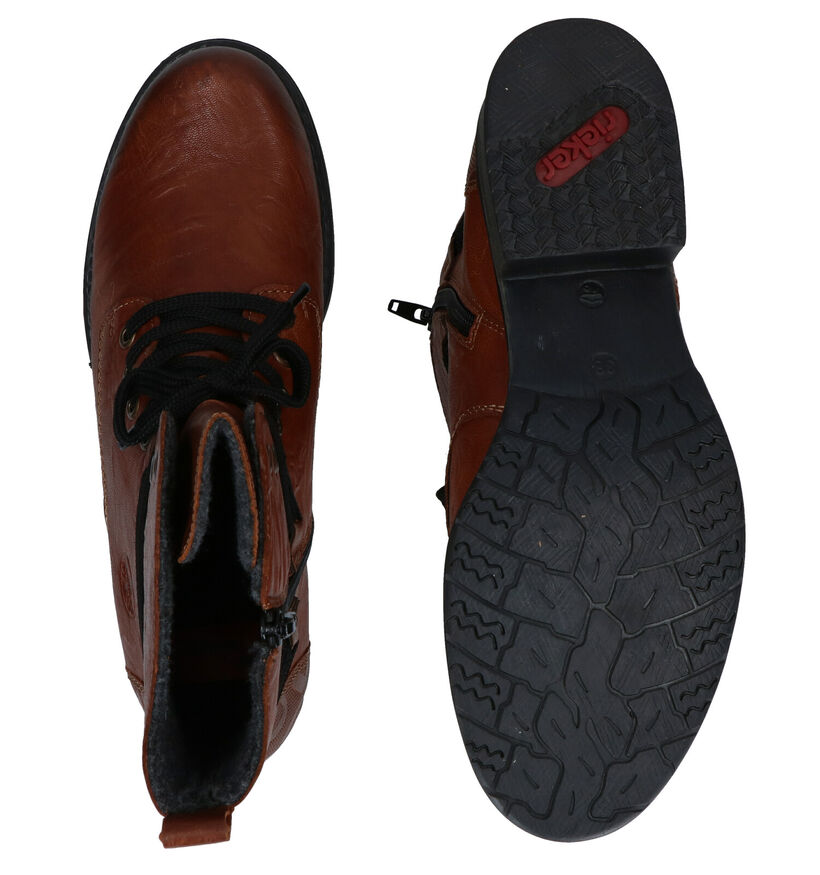 Rieker Zwarte Bottines met veters voor dames (331613)