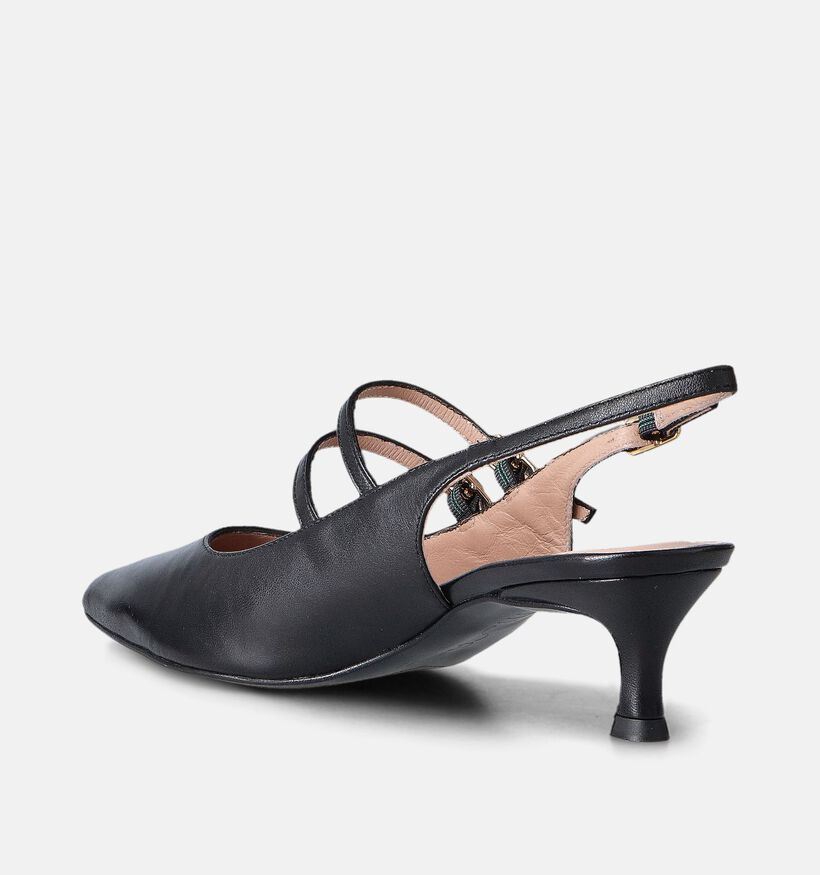 Unisa Inazar Nto Escarpins slingback en Noir pour femmes (357742)