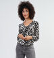 Vila Laya Zwarte Blouse met V-hals voor dames (346100)