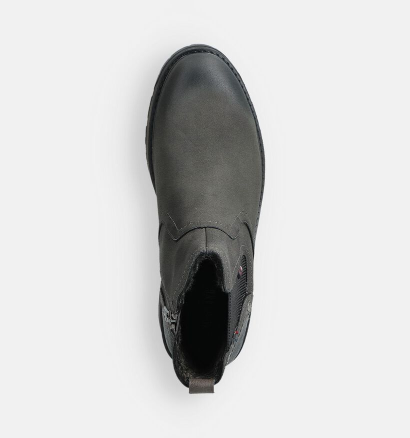 Mustang Bottines Chelsea en Gris pour hommes (364218)