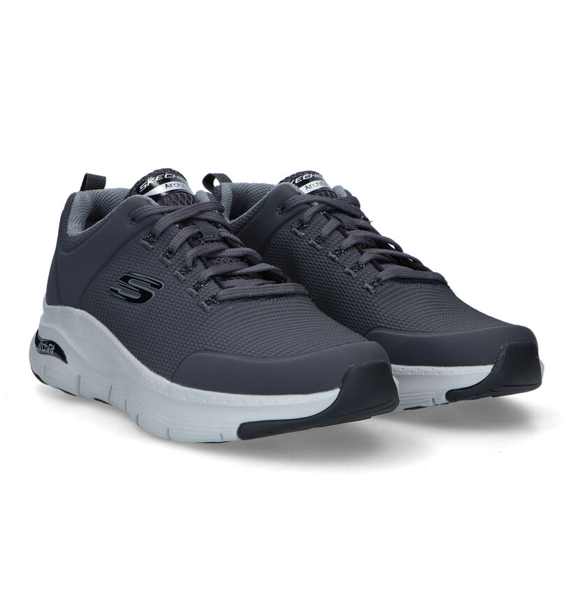 Skechers Arch Fit Titan Baskets en Bleu pour hommes (340805) - pour semelles orthopédiques