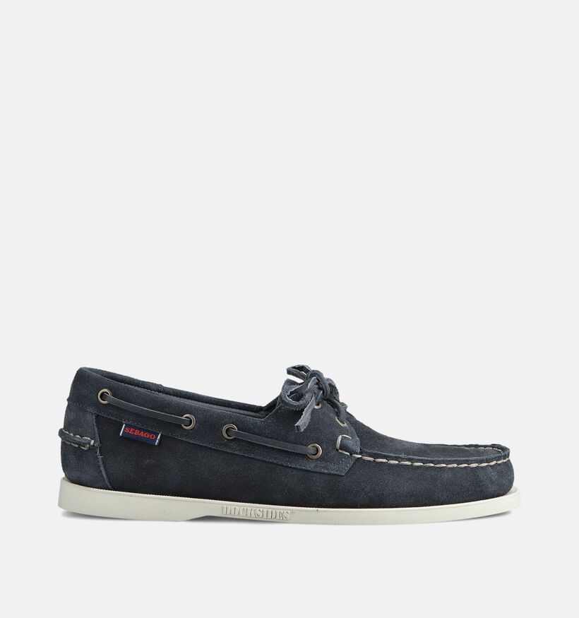 Sebago Dockside Portland Flesh Out Chaussures bateau en Bleu pour hommes (363896)