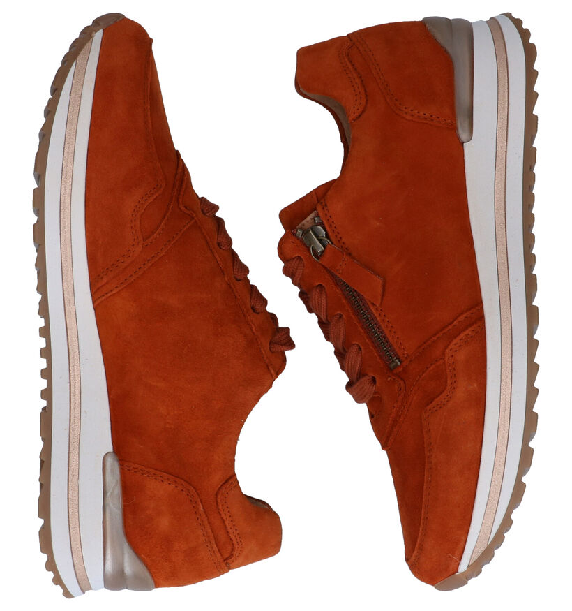 Gabor OptiFit Chaussures à Lacets en Vert kaki en daim (282377)